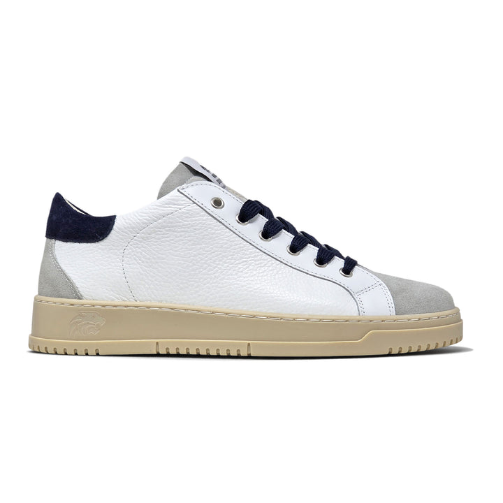 PAUL PELLE BIANCO CAMOSCIO BLU NAVY